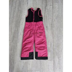 Arctix Toddler Snow Pants, Bib Overalls, Insulated Pink Black 3T Fleece Top Warm